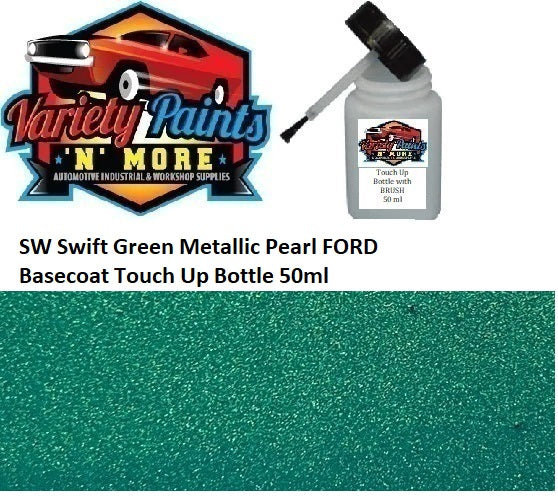SW Swift Green Metallic Pearl FORD Basecoat Touch Up Bottle 50ml