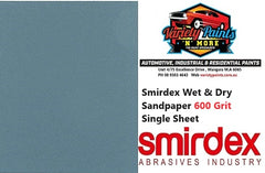 Smirdex Wet & Dry Sandpaper 600 Grit Single Sheet