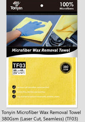 Tonyin Microfiber Wax Removal Towel 380Gsm (Laser Cut, Seamless) (TF03)
