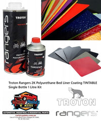 Troton Rangers 2K Polyurethane Bed Liner Coating TINTABLE Single Bottle 1 Litre Kit