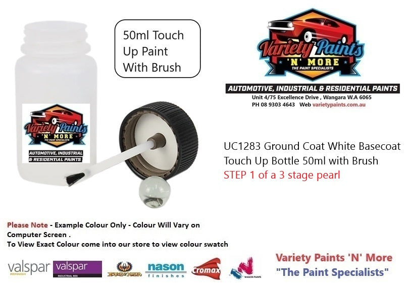 UC1283 Ground Coat White Basecoat Touch Up Bottle