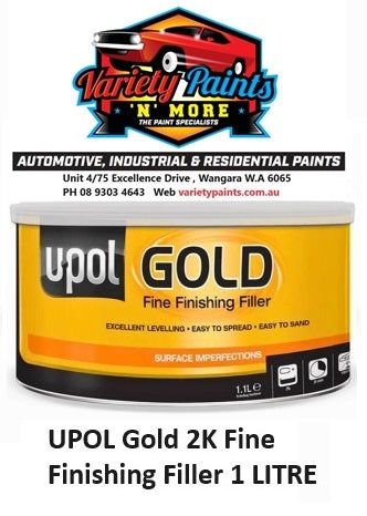 UPOL Gold 2K Fine Finishing Filler 1 LITRE