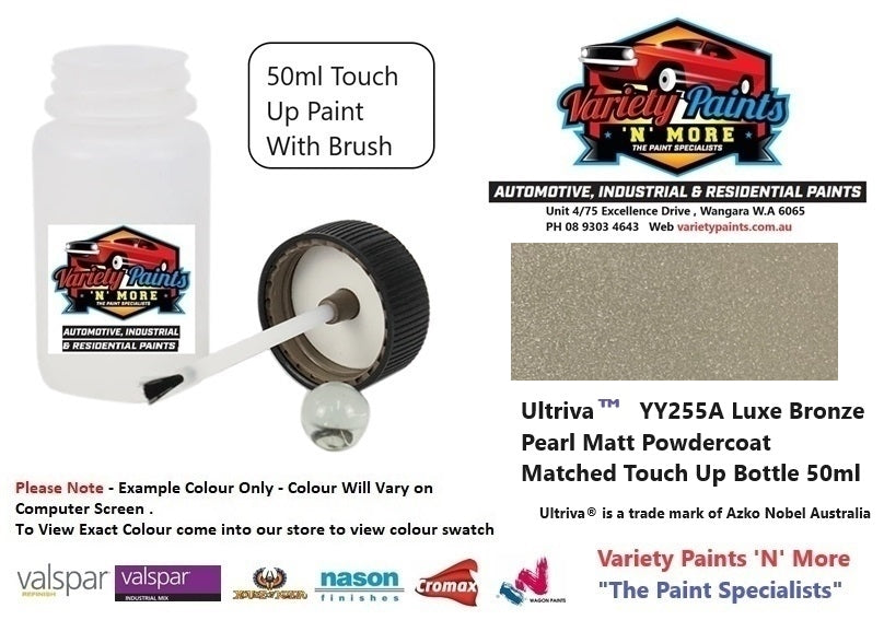 Ultriva™  YY255A Luxe Bronze Pearl Matt Powdercoat Matched Touch Up Bottle 50ml