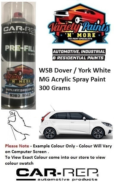 WSB Dover / York White MG Acrylic Spray Paint 300 Grams