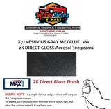 X7J VESUVIUS GRAY METALLIC  VW 2K DIRECT GLOSS Aerosol 300 grams