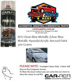 XEU Clean Blue Metallic /Clear Blue Metallic Hyundai Acrylic Aerosol Paint 300 Grams