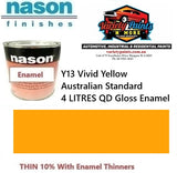 Y13 Vivid Yellow Australian Standard 4 LITRES Industrial Enamel