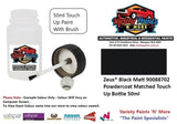 Zeus® Black Matt 90088702 Powdercoat Matched Touch Up Bottle 50ml