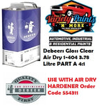 Debeers Gloss Clear Air Dry 1-404 3.78 Litre PART A 4:1
