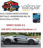 0115 / QOB4 GRIGIO ESTOQUE METALLIC LAMBORGHINI 862 2K Direct Gloss 2 LITRES