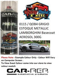 0115 / QOB4 GRIGIO ESTOQUE METALLIC LAMBORGHINI Basecoat AEROSOL 300G