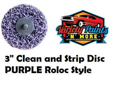 3" Rapid Strip Clean and Strip Disc  PURPLE Roloc Style