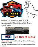 040 TIEFSCHWARZ/DEEP BLACK Mercedes 2K Direct Gloss 300 Gram Spray Paint
