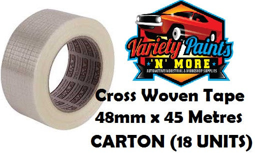 Cross Woven Filament Tape 48mm x 45m CARTON OF 18