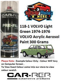118-1 VOLVO Light Green 1974-1976 VOLVO Acrylic Aerosol Paint 300 Grams