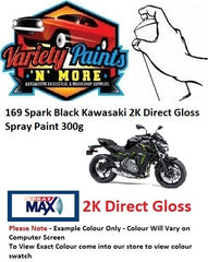 169 Spark Black Kawasaki 2K Direct Gloss Spray Paint 300g
