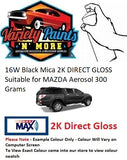 16W/B7 Black Mica 2K DIRECT GLOSS Suitable for MAZDA Aerosol 300 Grams