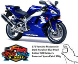 171 Yamaha Motorcycle Dark Purplish Blue Pearl Colour 500 Debeers Basecoat Spray Paint 300g