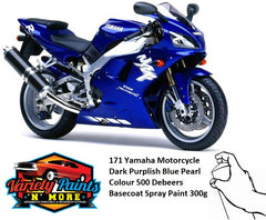171 Yamaha Motorcycle Dark Purplish Blue Pearl Colour 500 Debeers Basecoat Spray Paint 300g