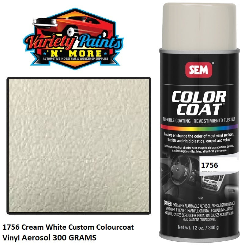 1756 Cream White Custom Colourcoat Vinyl Aerosol 300 GRAMS