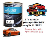 187V Fantale (Orange) HOLDEN ACRYLIC 4LITRES