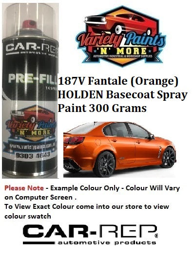 187V Fantale (Orange) HOLDEN Basecoat Spray Paint 300 Grams