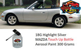 18G Highlight Silver MAZDA Acrylic Touch Up Bottle 50ml