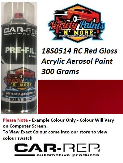 18S0514 RC Red Maroon Gloss Acrylic Aerosol Paint 300 Grams