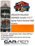 18S1019 HELLRED ORANGE Acrylic Matt Spray Paint Aerosol 300 Grams