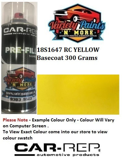 18S1647 RC YELLOW Basecoat 300 Grams