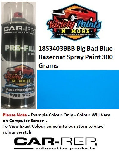 18S3403BBB Big Bad Blue Basecoat Spray Paint 300 Grams