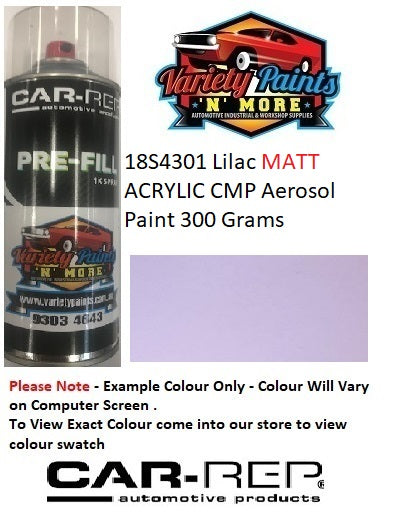 18S4301 Lilac MATT ACRYLIC CMP Aerosol Paint 300 Grams