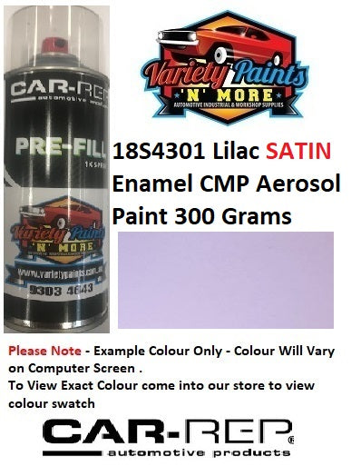 18S4301 Lilac SATIN Enamel CMP Aerosol Paint 300 Grams