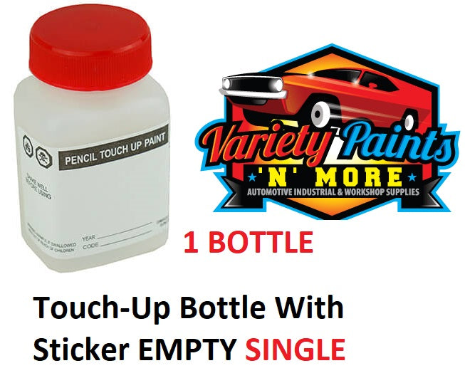 Touch-Up Bottle With Sticker EMPTY SINGLE BOTTLE