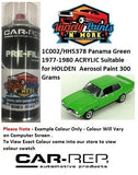1C002/HH5378 Panama Green 1977-1980 ACRYLIC Suitable for HOLDEN  Aerosol Paint 300 Grams