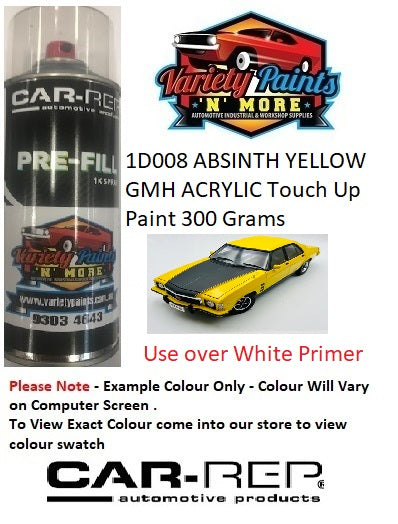 1D008 ABSINTH YELLOW GMH ACRYLIC Touch Up Paint 300 Grams