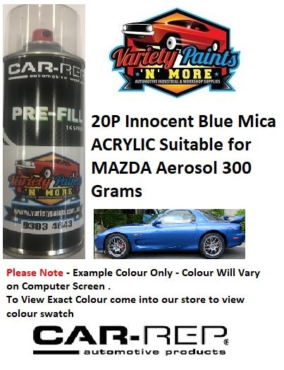 20P Innocent Blue Mica ACRYLIC Suitable for MAZDA Aerosol 300 Grams
