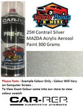 25H Contrail Silver MAZDA Acrylic Aerosol Paint 300 Grams