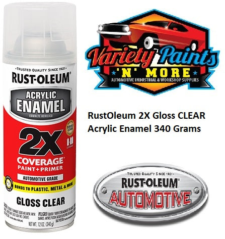 RustOleum 2X Flat Black Acrylic Enamel 340 Grams