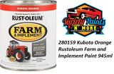 RustOleum Kubota Orange Enamel Paint 946ml variety paints n more