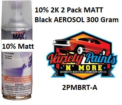 Rhinothane 2K MATT Black Polyurethane Aerosol 300 Gram RTMB-A