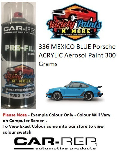 336 MEXICO BLUE Porsche ACRYLIC Aerosol Paint 300 Grams