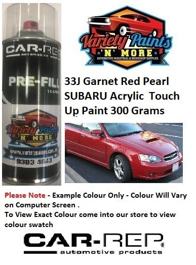 33J Garnet Red Pearl SUBARU Acrylic  Touch Up Paint 300 Grams