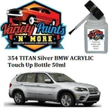 354 TITAN Silver BMW ACRYLIC Touch Up Bottle 50ml