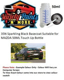 35N Sparkling Black ACRYLIC Suitable for MAZDA Touch Up Bottle 50ml
