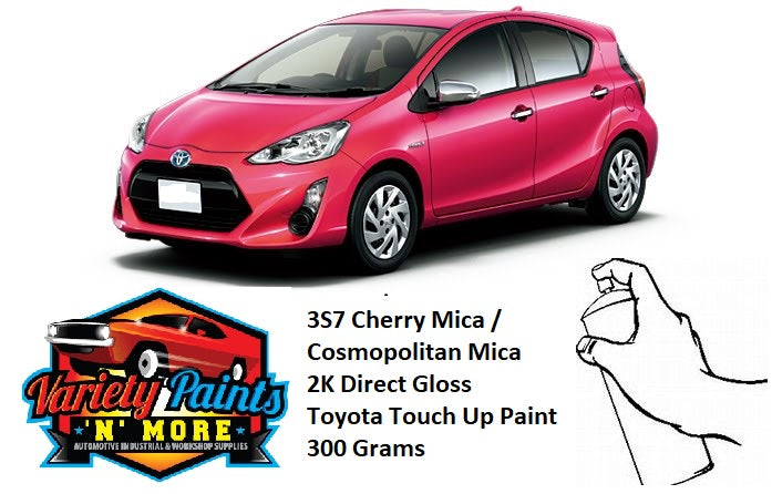 3S7 Cherry Mica / Cosmopolitan Mica 2K Direct Gloss Suitable for Toyota Touch Up Paint 300 Grams