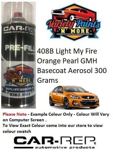 408B Light My Fire Orange Pearl GMH Basecoat Aerosol 300 Grams