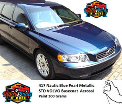 417 Nautic Blue Pearl Metallic STD VOLVO Basecoat  Aerosol Paint 300 Grams