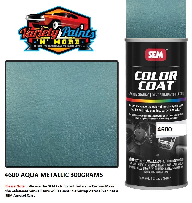 4600 Aqua SEM Colourcoat Vinyl Aerosol 300 Grams