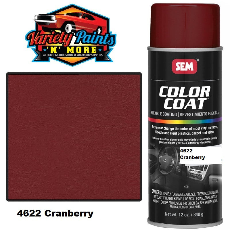 SEM Cranberry Colourcoat Vinyl Aerosol Variety Paints N More